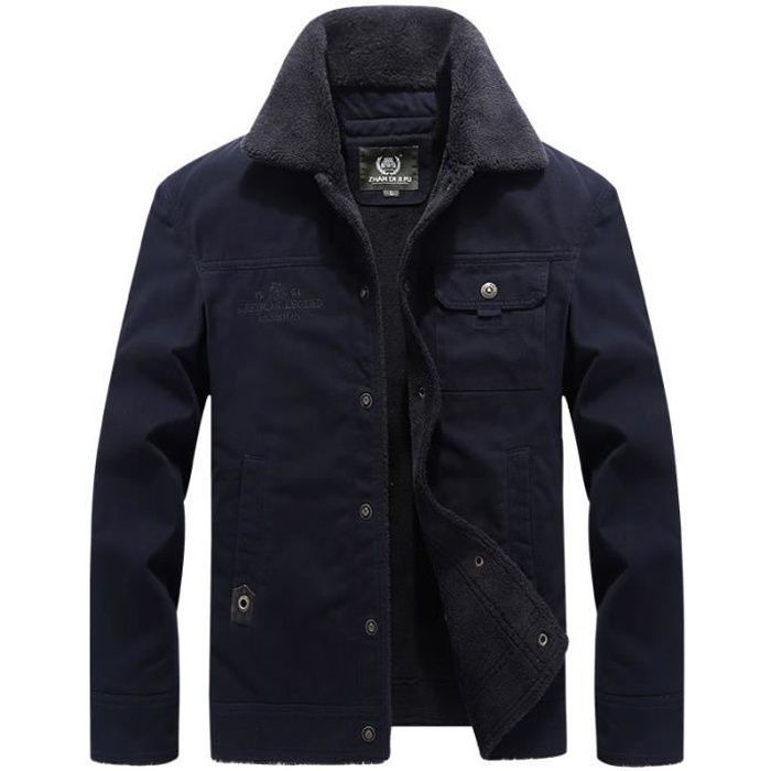 Veste velours bleu homme best sale