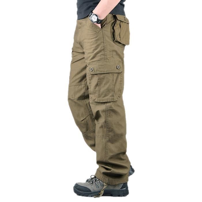 BWOLF Prime Pantalon Cargo Homme Coton Militaire - Pantalon Travail Poches Multifonctions Tactique