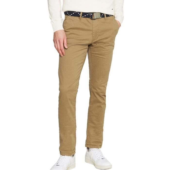 Pantalon chino marron homme Teddy Smith Pallas Chino Drill
