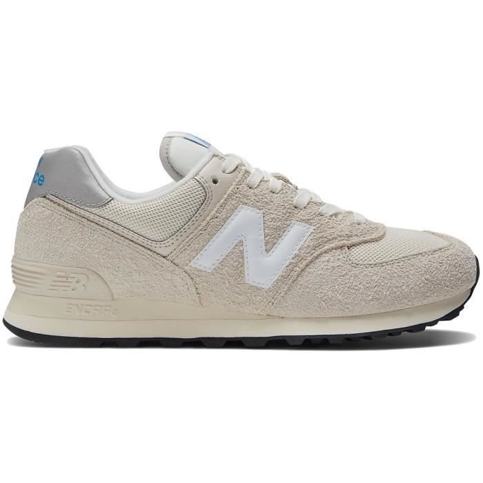 Chaussures Homme NEW BALANCE 574 Beige - Dessus Textile - Lacets