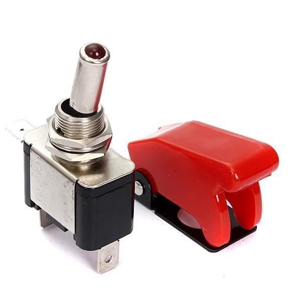 12V 20A Voiture Automatique Rouge lampe LED à Bascule Interrupteur À Bascule 12V 20A Voiture Automatique Rouge lampe LED à Bascule Interrupteur À Bascule