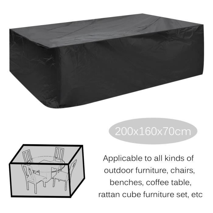 Housse De Meuble Bache Protection Jardin Piscine Mobilier