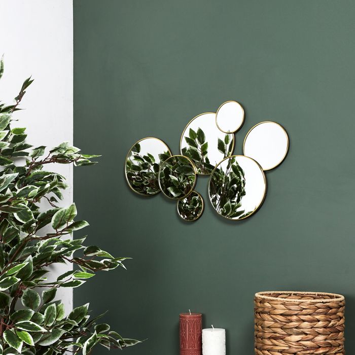 Miroir - Home Deco Factory - Doré - Rond - Asymétrique