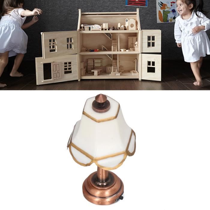 Mini lumière miniature pour maison de poupée 1:12, 1:12, maison de poupée,  lampe de table LED, lampe de table à piles pour maison de poupée 1/12 :  : Jeux et Jouets