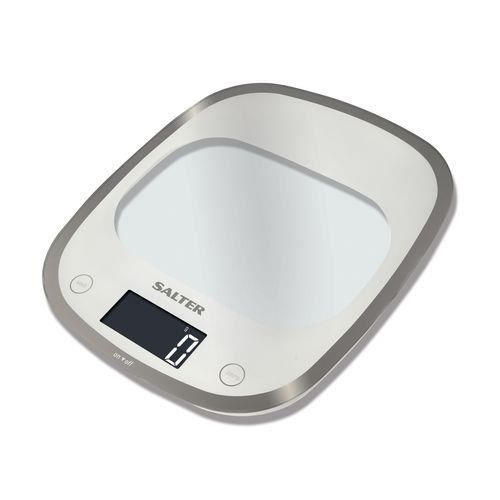 BALANCE CULINAIRE 'CURVE GLASS' BLANC SALTER SA…