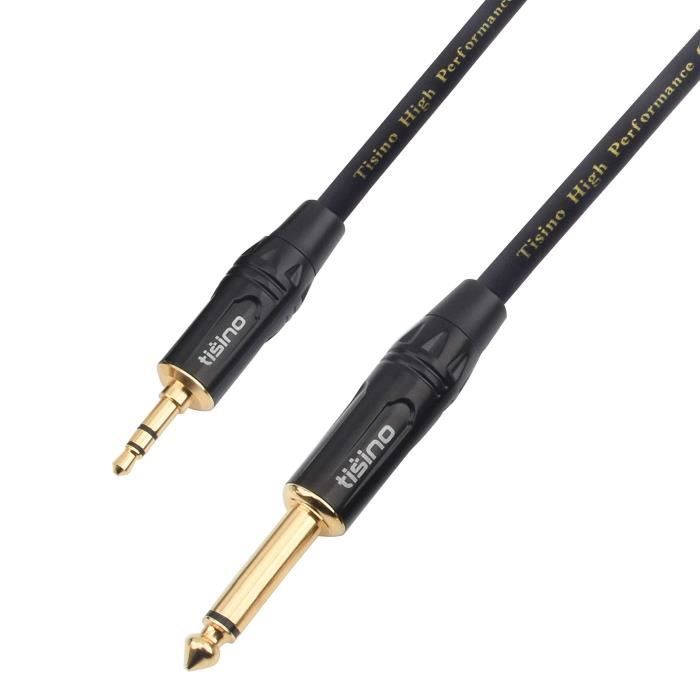 Adaptateur Jack 6,35 Mm Stéréo Femelle Vers Mono Mâle - Convertisseur De Connexion Audio