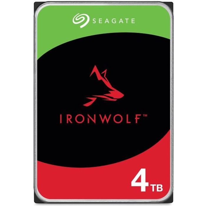 SEAGATE - Disque dur Interne - NAS IronWolf - 4To - 3.5\