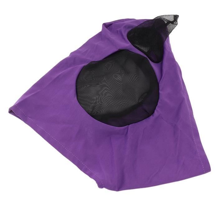 Harrison Howard Maskology Masque Anti-Mouches Suprême Pour Cheval Navy Taille L - Protection UV Et Insectes
