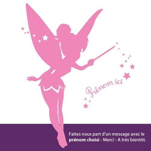 Stickers Fee Clochette Rose Cdiscount Stickers Fee Clochette Rose Cdiscount