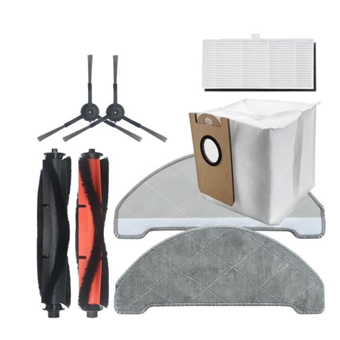 NOBLZFWO Compatible Avec Xiaomi Robot Vacuum X20 + / X20 Plus Pièces Accessoires Brosse Latérale Principale Filtre Hepa Chiffon De Vadrouille Sac à Poussière Remplacement(Multi