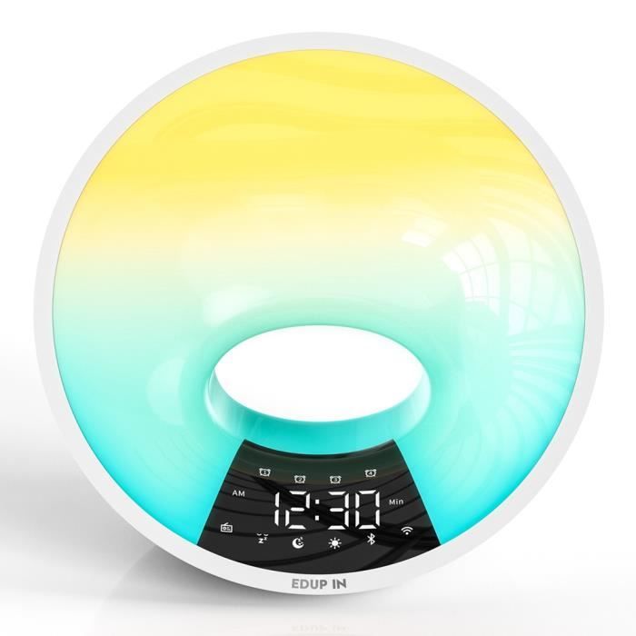 Réveil Simulateur D'aube Et Crépuscule - Lumière Graduelle, Radio FM, Sons Naturels (PETSTIBLE) - 5