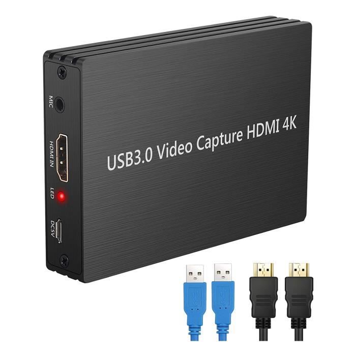 Carte De Capture Vidéo 4K60Hz: Eessipping HW Codec USB 3.0 HD MI