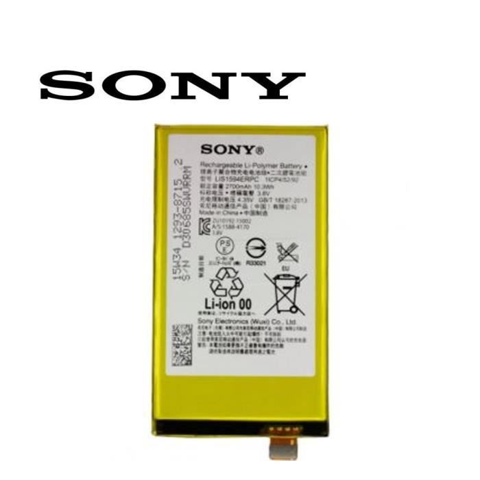 Batterie 2700mAh 10.3Wh 4.35v LIS1594ERPC pour Sony Xperia Z5 compact
