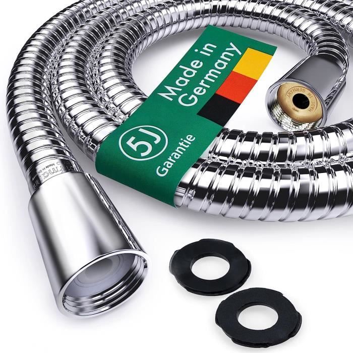 Hoffmann Made in Germany Flexible de douche de 200 cm en acier