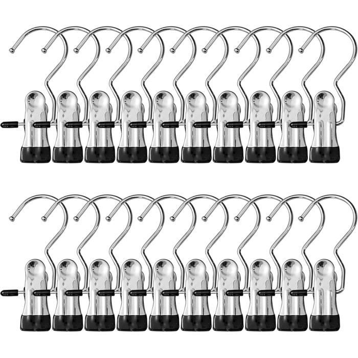 Cintre Pince Crochets,20Pcs Crochet À Linge Portable Pinces À Linge En Metal Antiderapant Pivotant A 360 Crochet A Linge Portable Acier Inoxydable Pour Rotatifs Epingle Clip Rideaux Cintre Pince Cintre Pince Crochets,20Pcs Crochet À Linge Portable Pinces À Linge En Metal Antiderapant Pivotant A 360 Crochet A Linge Portable Acier Inoxydable Pour Rotatifs Epingle Clip Rideaux Cintre Pince