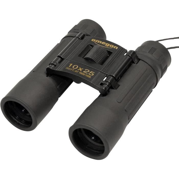 Jumelles Omegon Talron HD 10×34 – Compactes, Étanche Azote, Prisme BAK4, Optique FMC – Observation Nature & Voyage