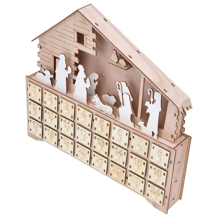Maison en Bois Lumineuse avec Lumières LED - Tunisia