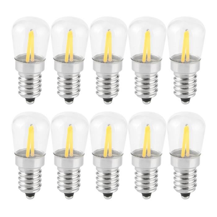 TMISHION Ampoule LED 1.5W E14 Mini Ampoule LED E14 à Filament Court Dimmable 1.5W AC 230V pour