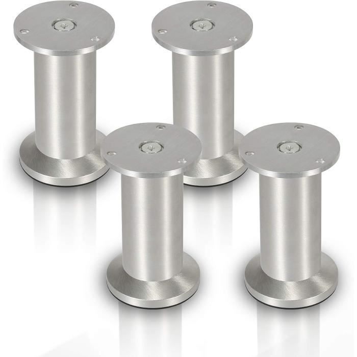 4 Pieds Isolants En Aluminium Pour Appareils Audio - 45x15mm - Doré - Support Antivibration