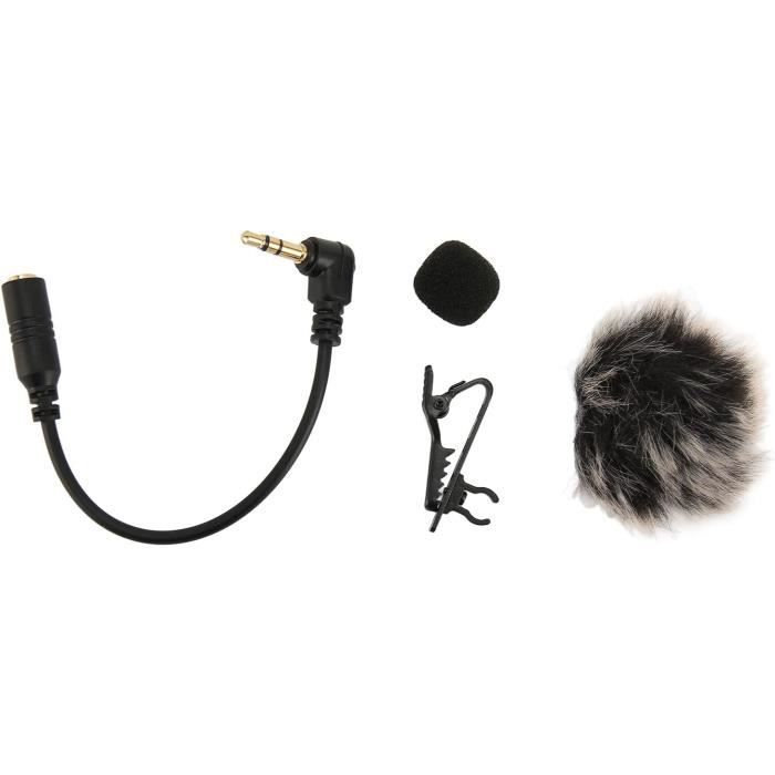 Micro-cravate Sans Fil LinQ W737 - Lavalier Avec émetteur 30m - Noir - Neuf