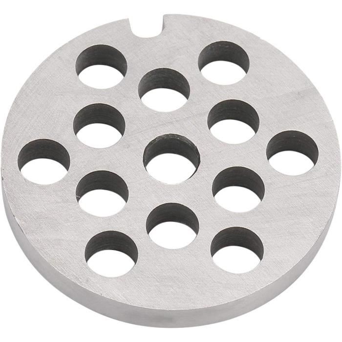 Disques Plaque Hachoir à Viande Inox – 4 Tailles (3/5/8/10mm), Remplacement Facile, Pour Viande, Légumes, Ail