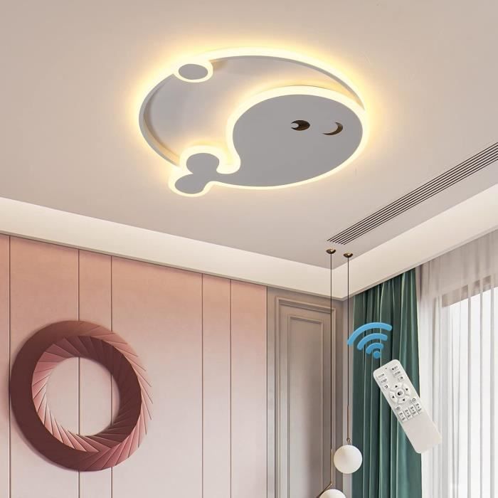 Plafonnier LED Design Arc-en-ciel Et Nuage – Télécommande, 3 Couleurs, 48W, Pour Chambre D'enfant