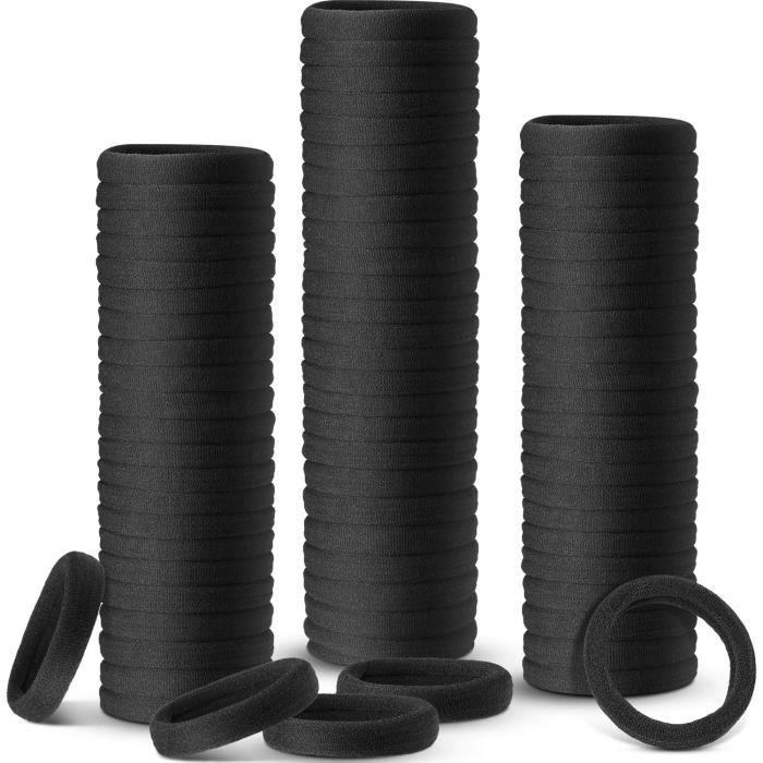 Lot De 100 Élastiques à Cheveux Colorés 2cm - En Caoutchouc Et Nylon - Pour Filles - Neuf