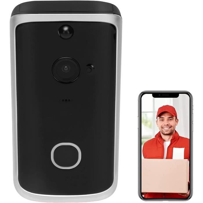 Smart Sonnette Vidéo - 2K - Sans fil - Noir Smart Sonnette Vidéo - 2K - Sans fil - Noir