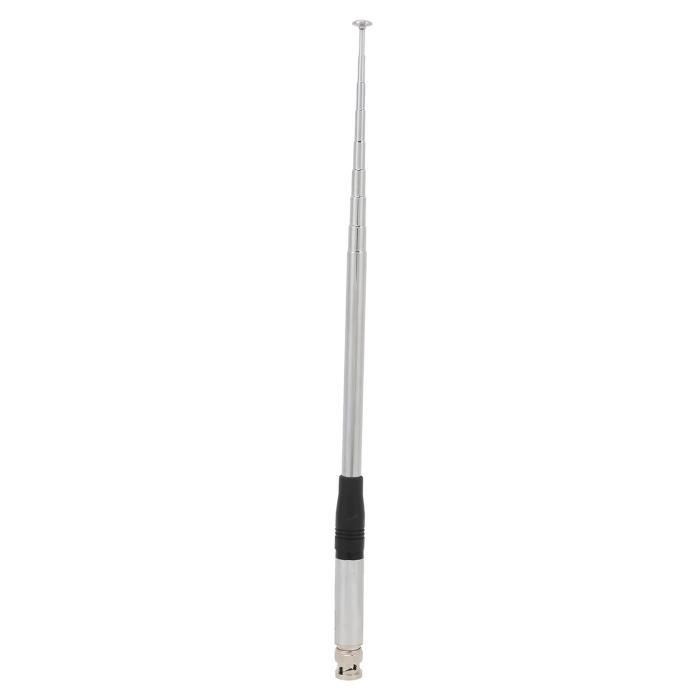 Antenne Télescopique 27 MHz Pour Radio CB - Longueur Réglable 23-130 Cm, Connecteur BNC - Compatible Cobra, Macon