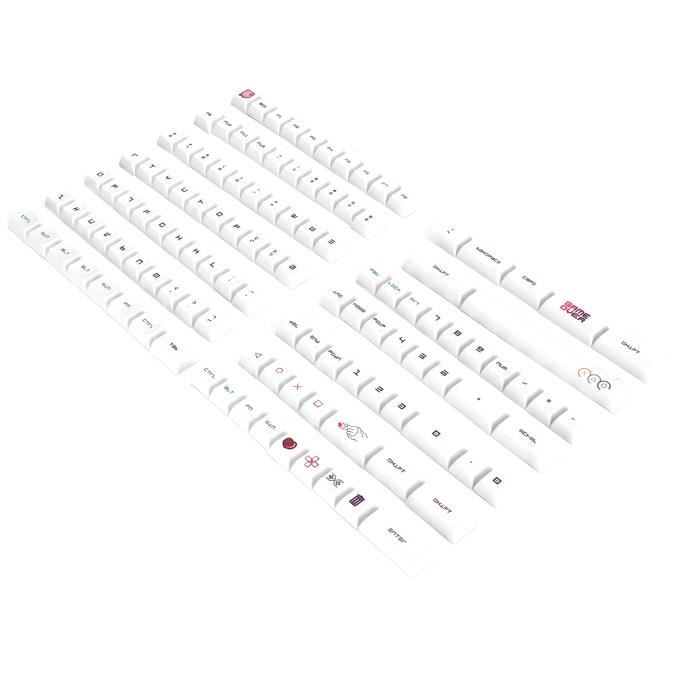 Keycaps PBT 108 Touches - Clavier Mécanique, Double Injection, Résistant à L'usure, 13 Couleurs Au Choix - 4