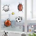 Sticker mural 3D Art - Sticker mural amovible et imperméable - Ball Pit - Convient pour salon, bureau et chambre à coucher-1