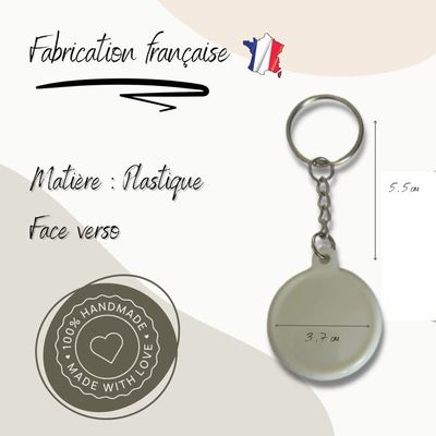 Porte-Clés Neuf – Dimensions 3,5 X 5 Cm – Style Gitane – Idéal Cadeau Ou Personnalisation