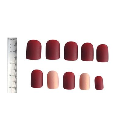 Faux Ongles Gris Parme Et Irisé - Bout Carré Arrondi Avec Adhésifs - Kit Complet Marque Glam Up