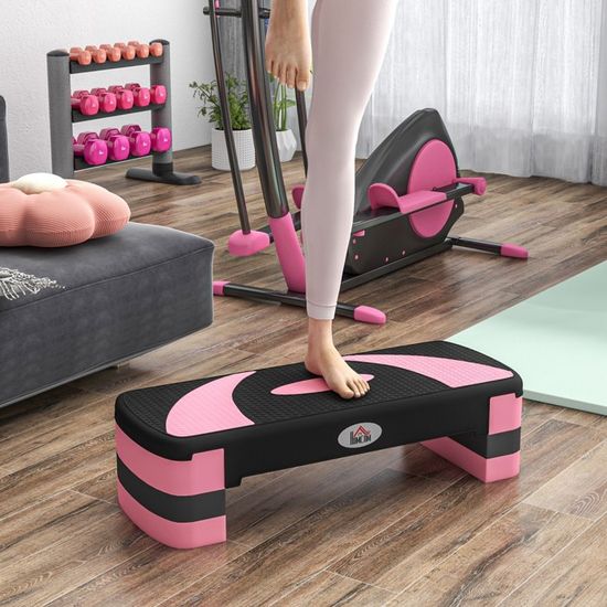 Step Aérobic Physionics Réglable 3 Niveaux Antidérapant - Planche Fitness