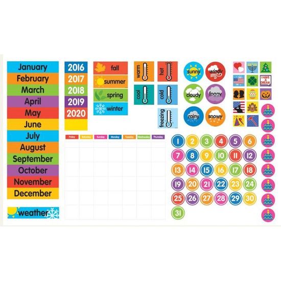 Magnet Tools Giant Magnetic Calendar Set Fl5Ib - Cdiscount Beaux-Arts Et Loisirs Créatifs