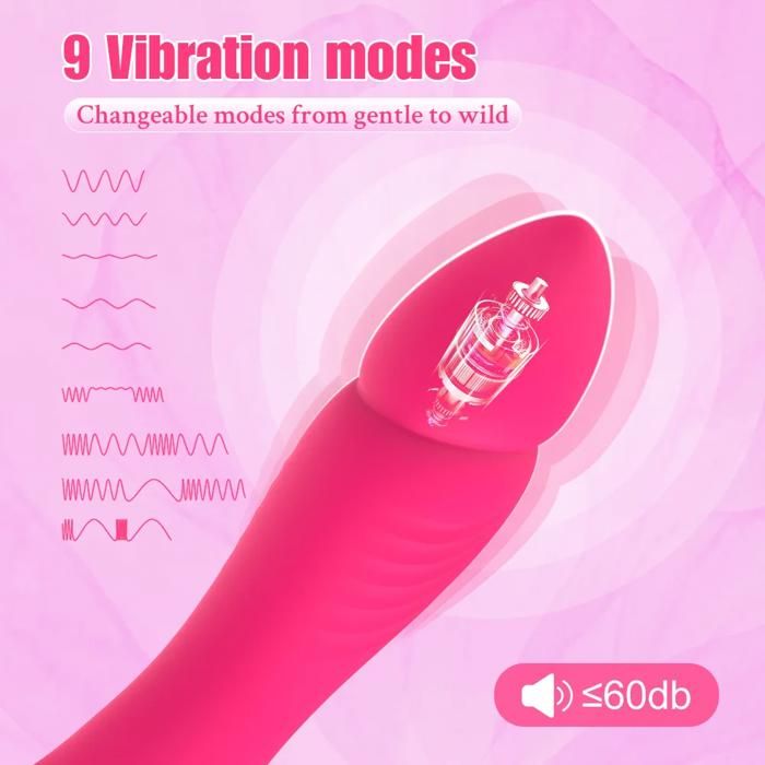 Vibromasseur Double Stimulation – Pour Point G Et Clitoris, Waterproof, Rose, Neuf
