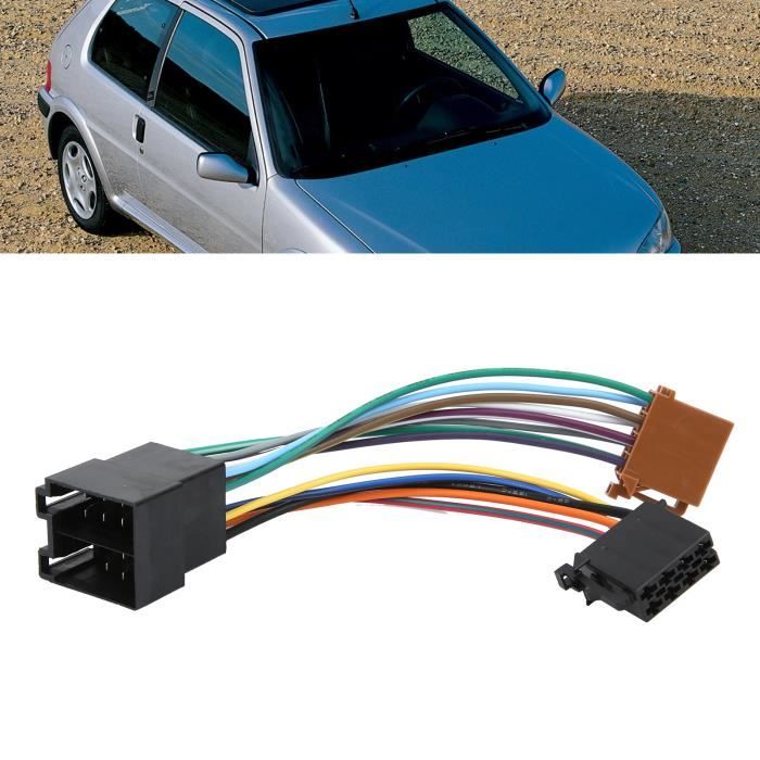 Pièces Auto,Câble de commutateur d'adaptateur d'autoradio ISO pour Peugeot  207 307 307CC 407 pour Citroen C2 C5 adaptateur de fil - Cdiscount Auto