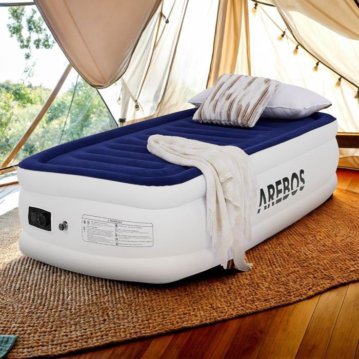 Lit Gonflable Pour Voiture Ejoyous - Matelas 2 Places, Avec Pompe électrique, 2 Oreillers, Bloc De Sécurité