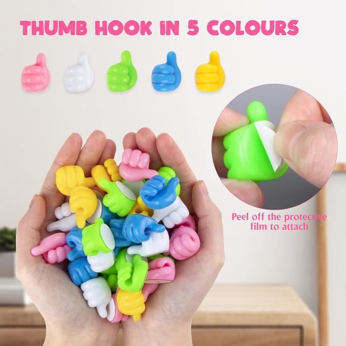 XIAQICA 4 Pièces Crochets Adhesif Muraux Pour Animaux Mignon