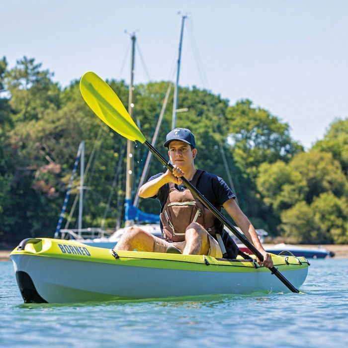 Pagaie Kayak Abahub 230 Cm – 4 Parties Démontables – Aluminium Léger Et Flottant – Sac De Transport – Pour Kayak Et Canoë