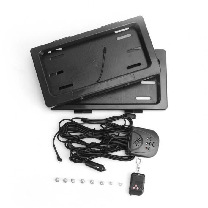 PAL Support de plaque d'immatriculation caché à rabat électrique  (télécommande avec livraison de batterie intégrée - Cdiscount Auto