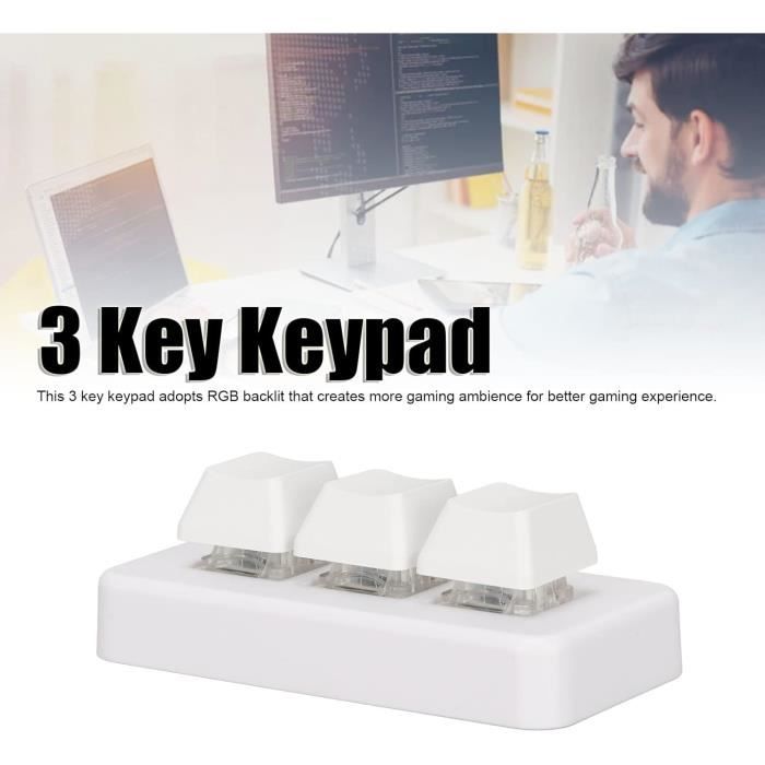 Clavier Programmable À 3 Touches, Mini Clavier De Jeu Mécanique ...