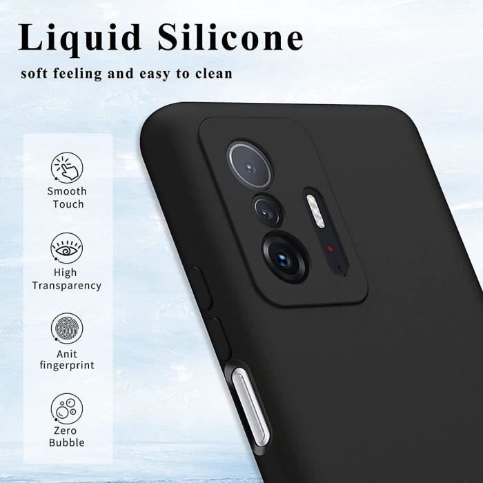 Coque Silicone Anti-chocs pour Xiaomi 11T 5G/11T Pro 5G Design Peinture 11 Saum