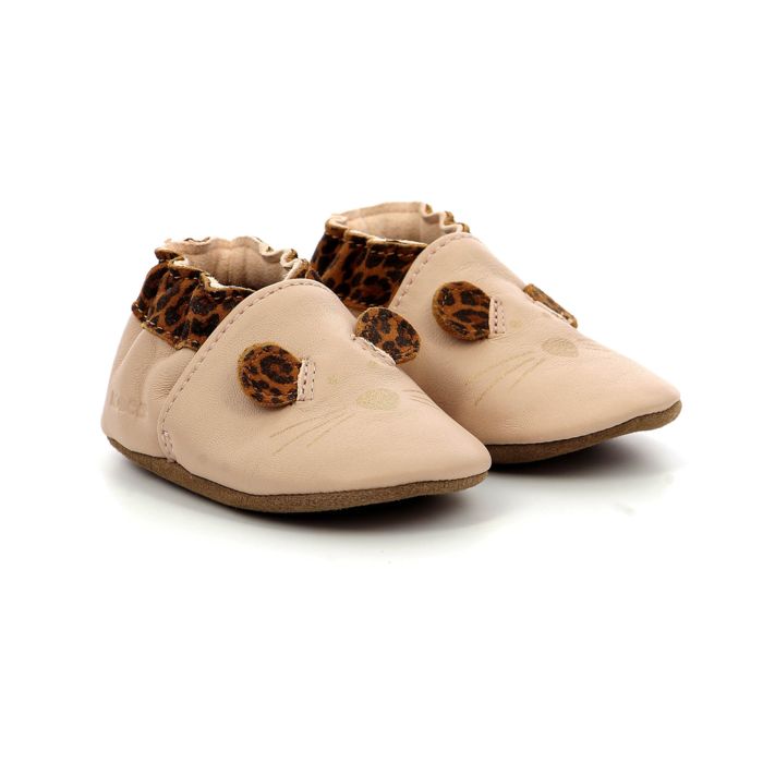 ROBEEZ Chaussons Leo Mouse rose Fille Rose - Cdiscount Chaussures