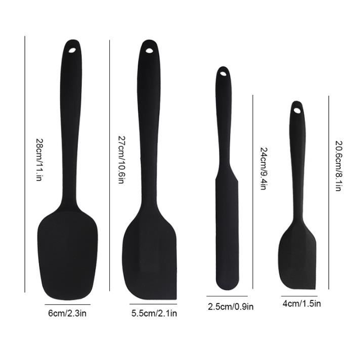 3 spatules en silicone de qualité supérieure de cuisine pour la cuisine