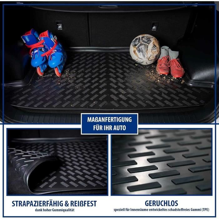 Tapis De Coffre Pour Dacia Duster II (2018+) – Surmesure, Bords Relevés 4,5 Cm – Caoutchouc Résistant, Antidérapant – Protection Contre Saleté Et Eau