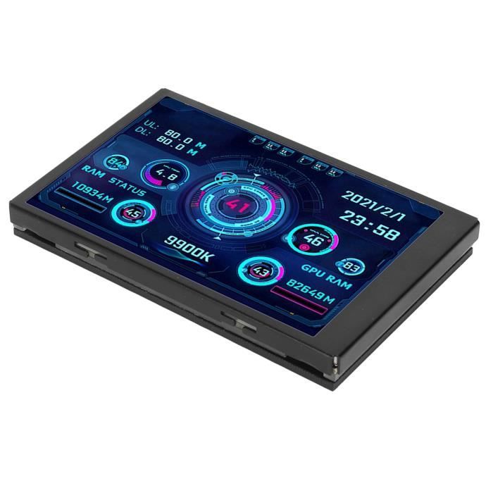 Mini Ecran Usb Mini écran USB IPS Moniteur de température d'ordinateur 3,5 pouces ...