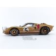 Voiture Miniature de Collection - SHELBY COLLECTIBLES 1/18 - FORD GT 40 Mk II - Le Mans 1966 - Dirty Version - Or - SHELBY430-2