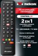 Meliconi - Télécommande universelle CONTROL 2+ pour 1 TV et 1 décodeur TNT ou SAT - 100% fonctions d'origine - Accès direct Netflix-2