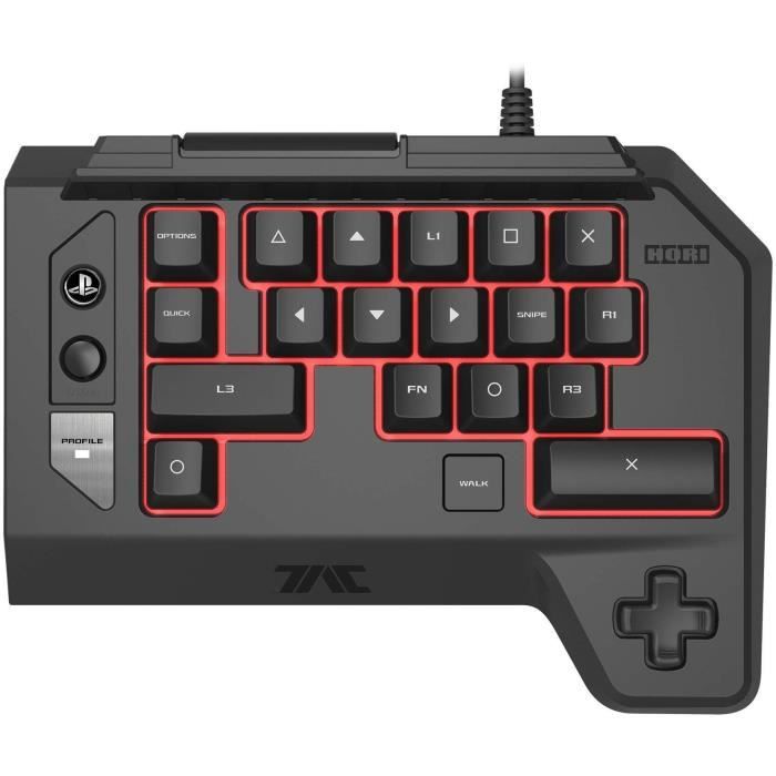 Hori PS4 TAC : PRO (Manette Clavier Mécanique et Souris pour PS4/PS3/PC) :  : Jeux vidéo